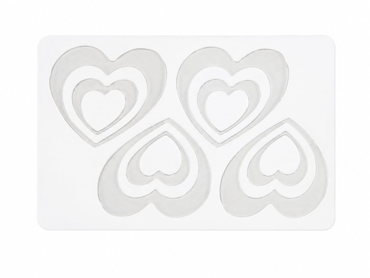 Double Heart Garnishing  Sheet