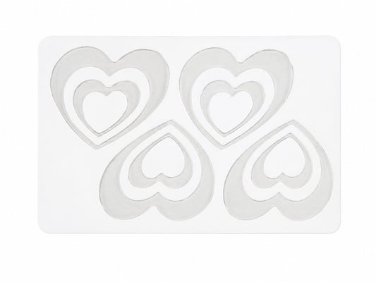 Double Heart Garnishing  Sheet
