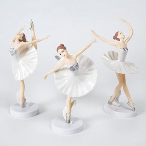 Ballet Dancer Dolls Cake Topper (Set of 3)