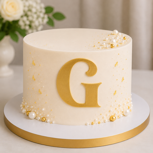 G Alphabet 2 inch Acrylic Topper