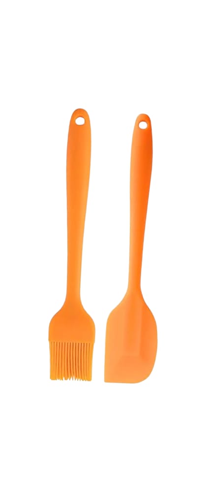 Premium silicon spatula & brush set - small