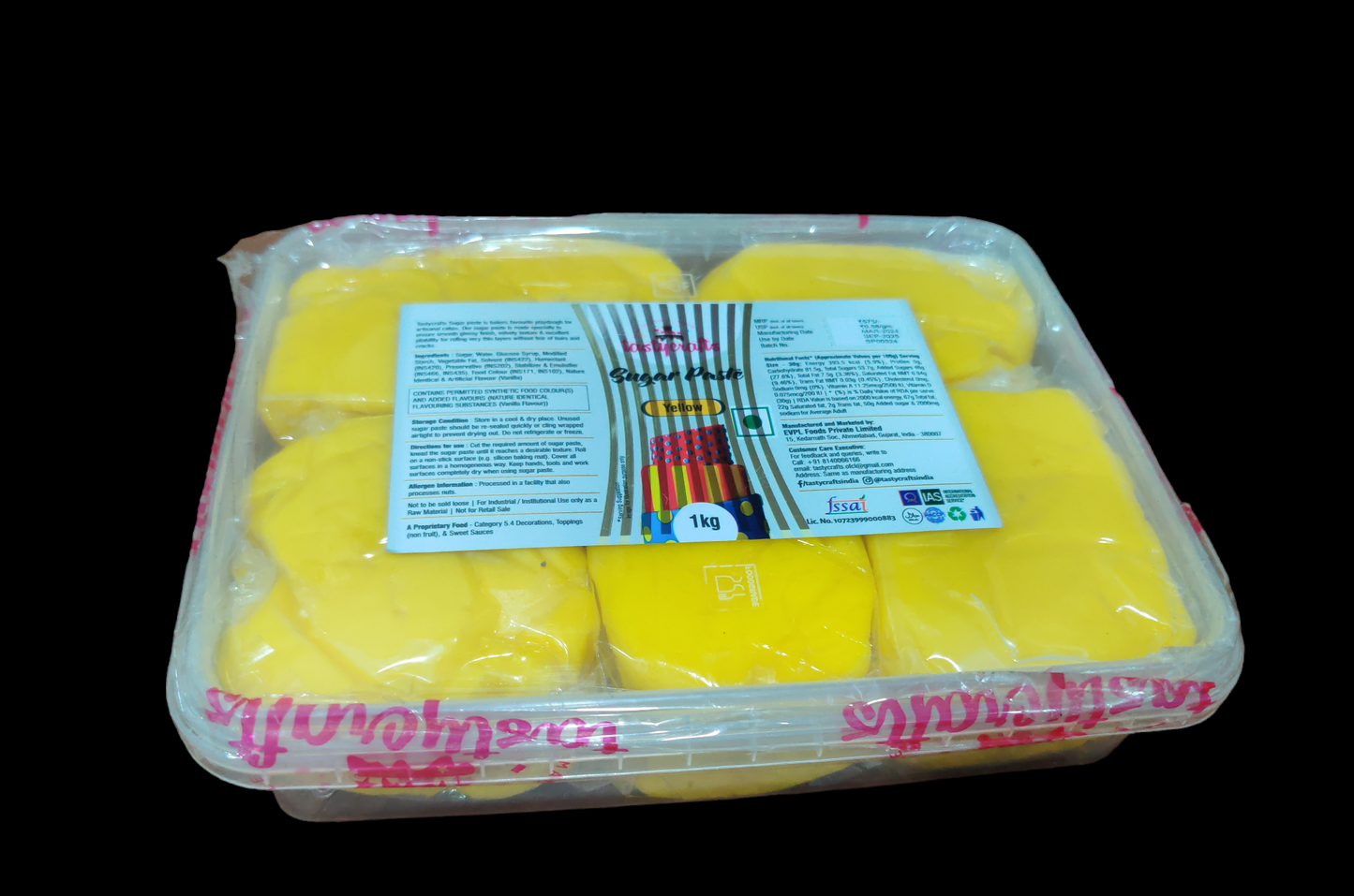 Tasty craft sugar paste yellow