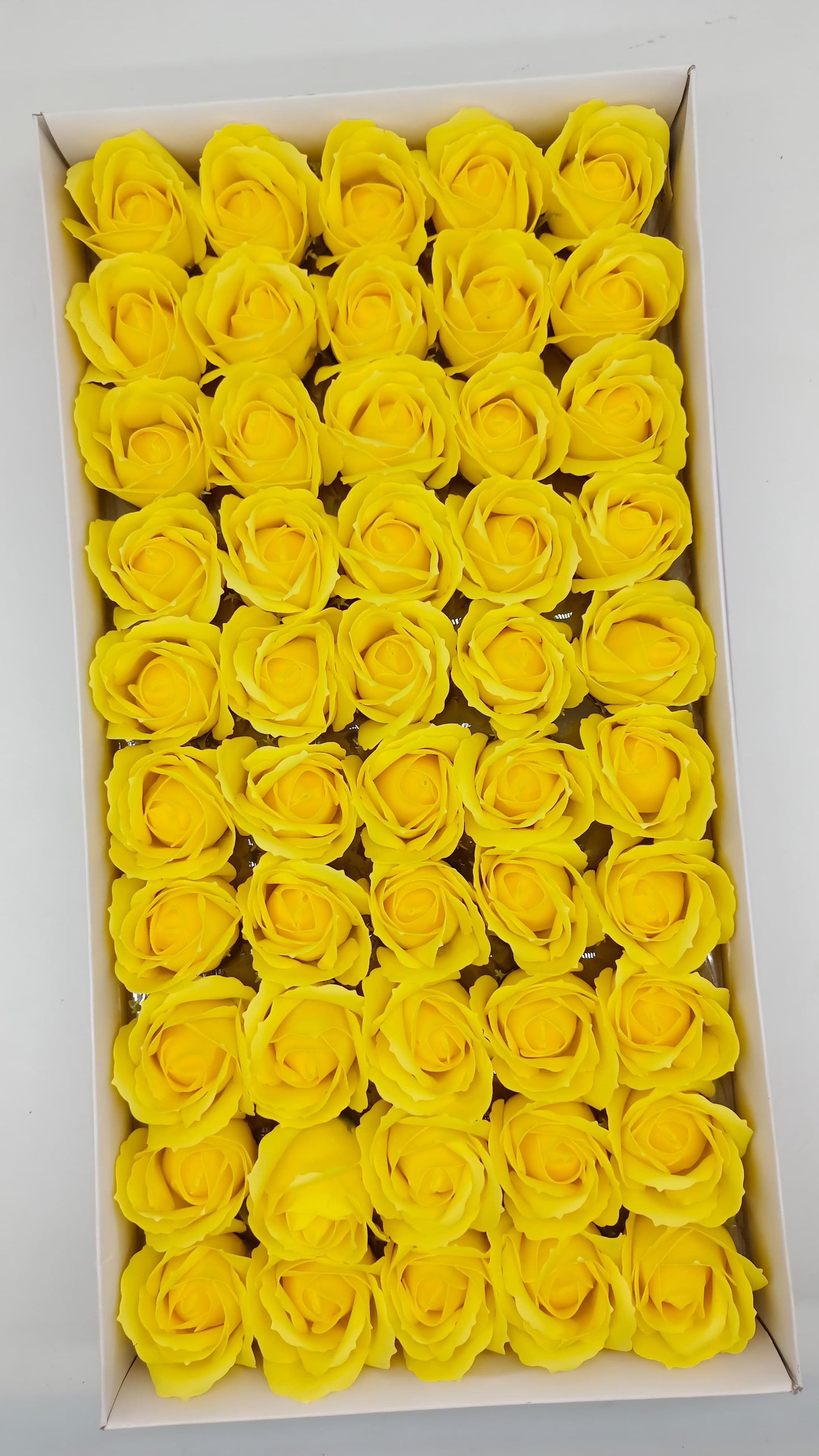 Artificial Yellow Scented Rose Pack of 50