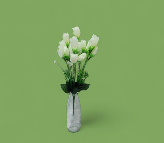 Tulip white  Flower Bouquet NS4004-R