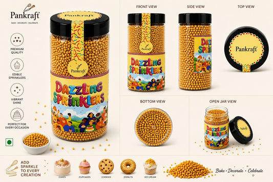 Pankraft Golden Balls  Dazzling Sprinkler 2mm (750gm)