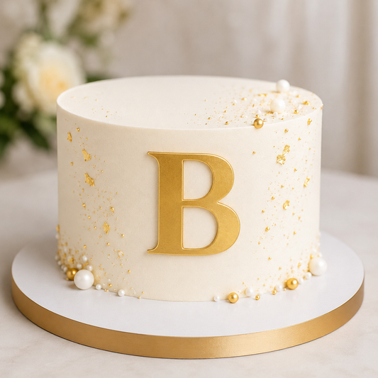 B Alphabet 2 inch Acrylic Topper