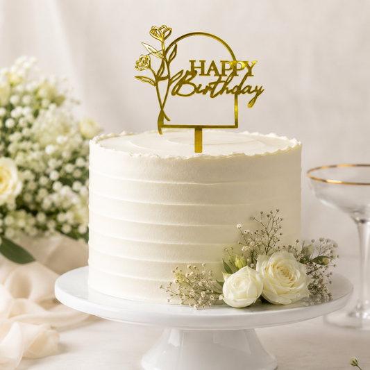Economic Happy Birthday Cake Topper