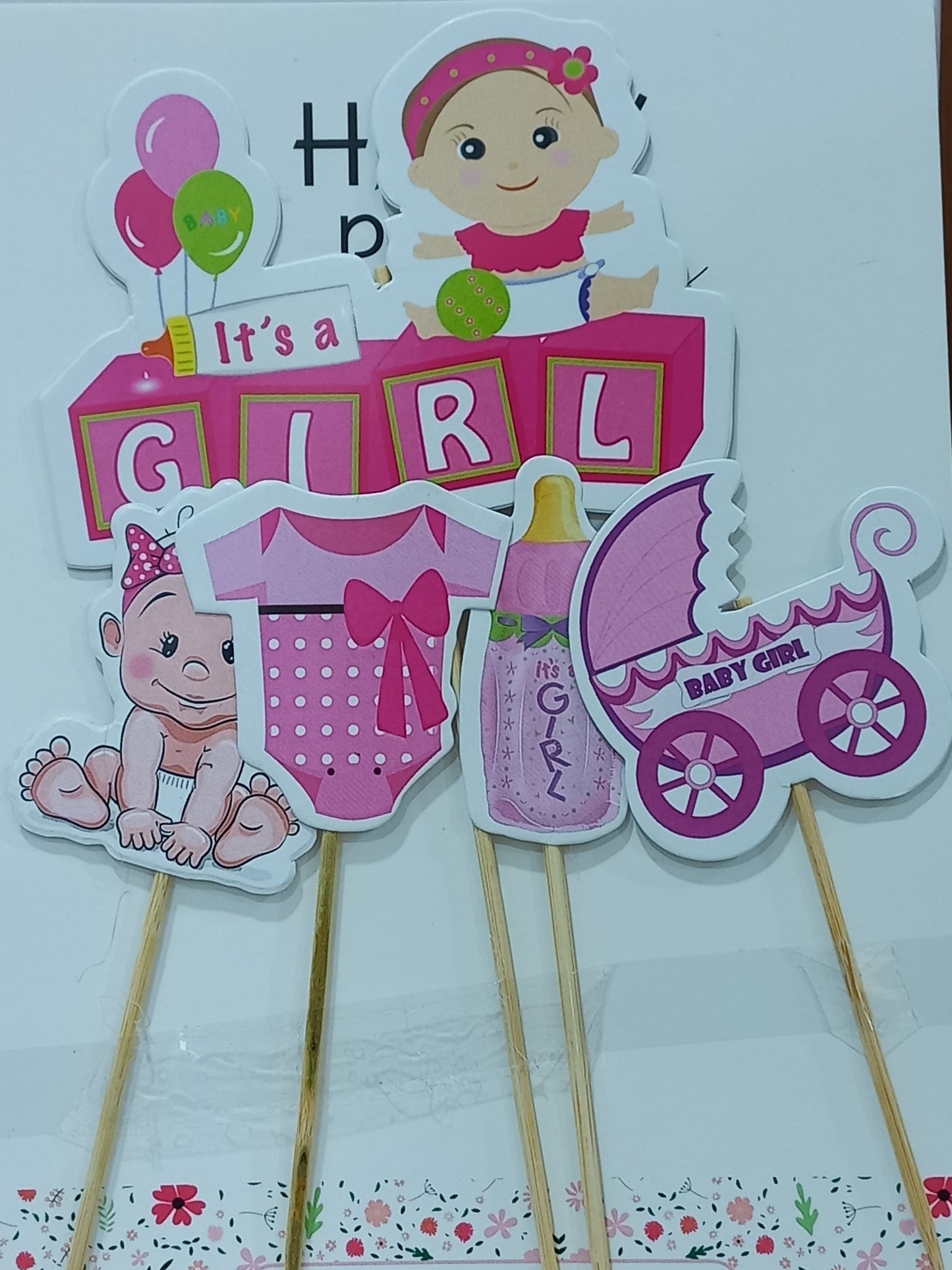 Its a Girl Theme Topper