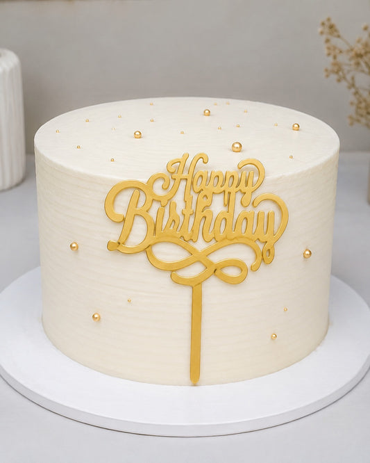 Happy Birthday 4 INCH Acrylic Topper