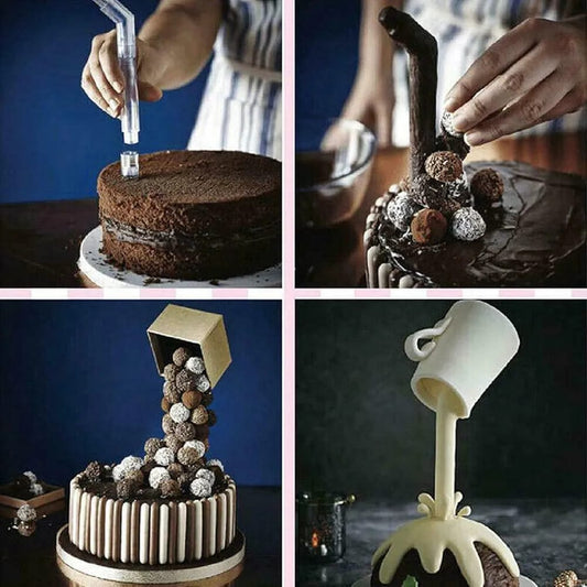 Gravity defying cake stand
