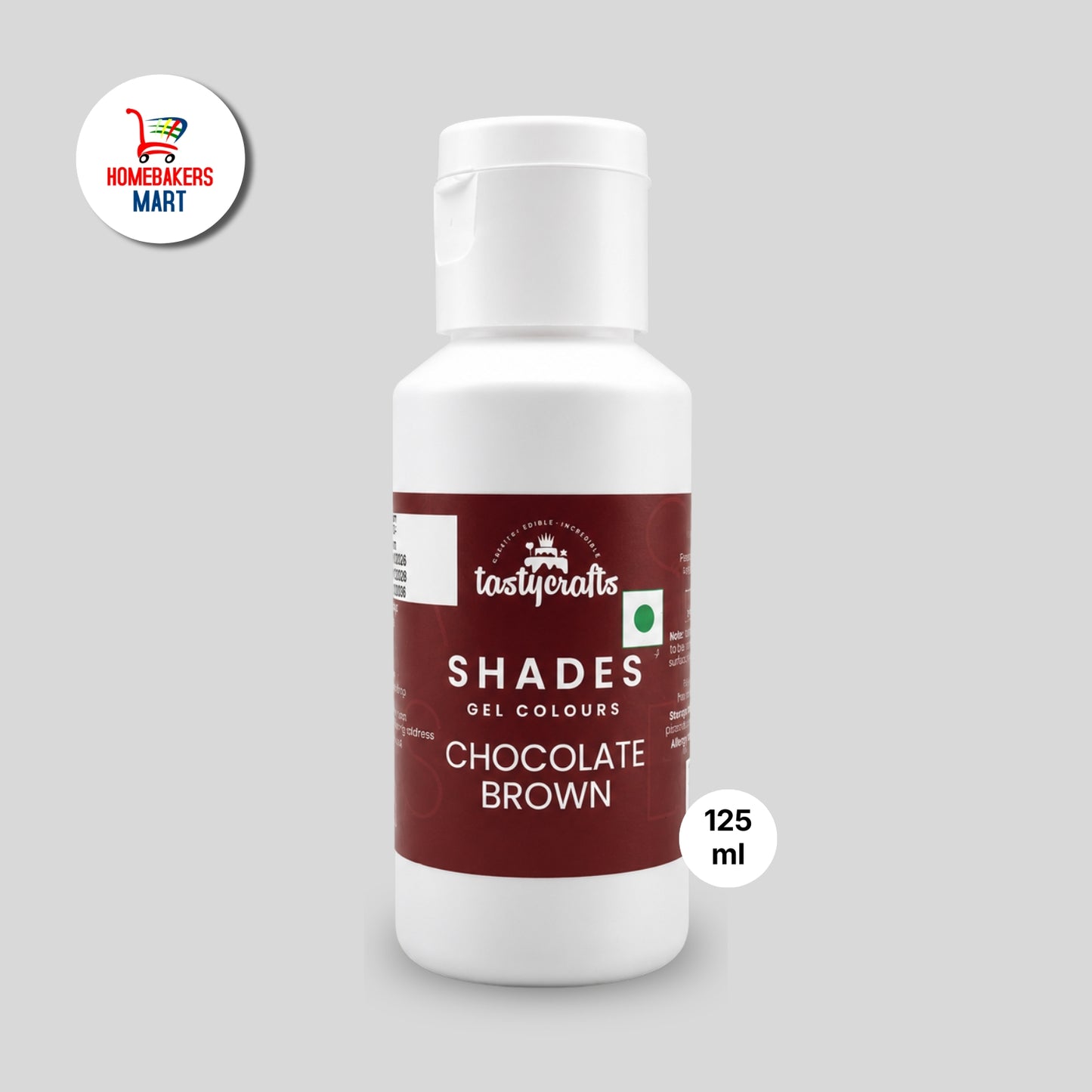 Tastycraft chocolate Brown gel colour 125gm