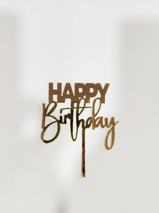 Happy Birthday topper pack of 10 (3inch)