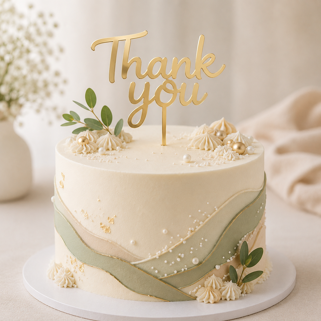 3 inch Thank You Acrylic Topper pack of 10