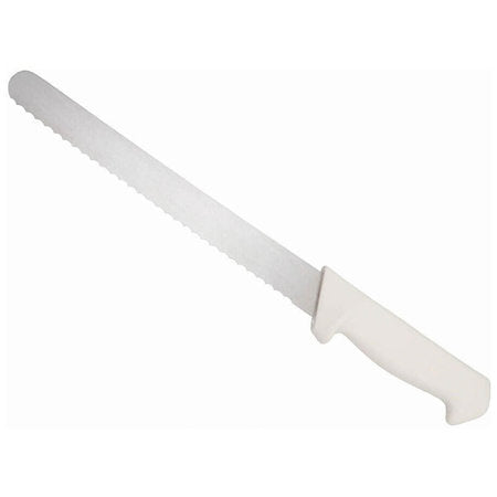 Flair Bread knife big tooth 12 inch white handle