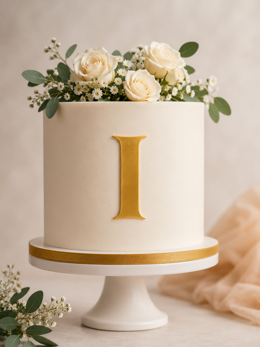 I Alphabet 2 inch Acrylic Topper