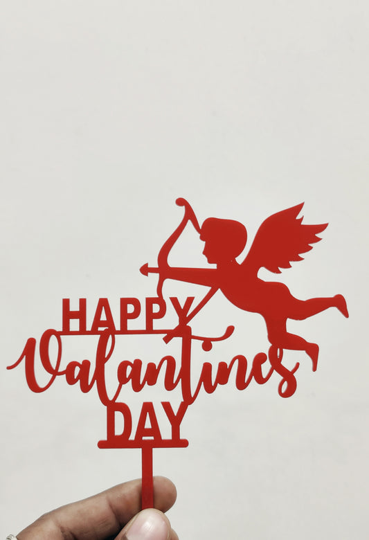 Valentine Acrylic Topper 5 inch