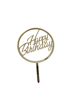 Happy Birthday Acrylic Topper