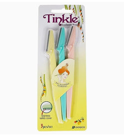 Eyebrow Razor With Stainless Safety Cover- Pack of 3