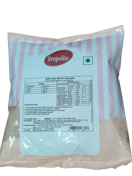 Tropolite Millet Cake Mix EF Chocolate 1kg