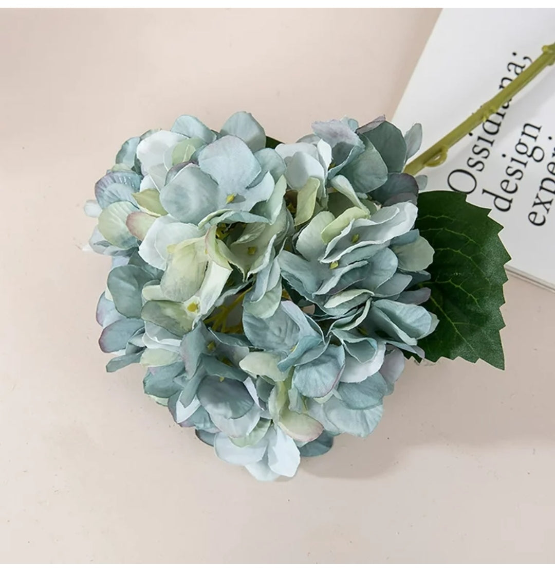 Artificial Aqua Hydrangea bouquet