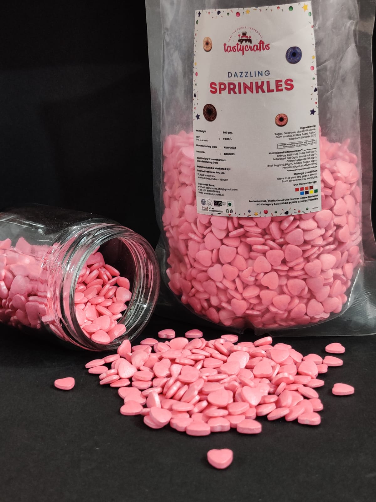 Tastycraft Pink Heart Sprinkle