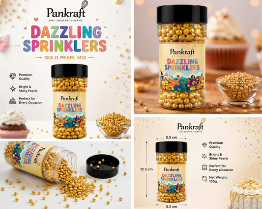 Pankraft Golden Mix Pearl Dazzling Sprinkler 100 gm