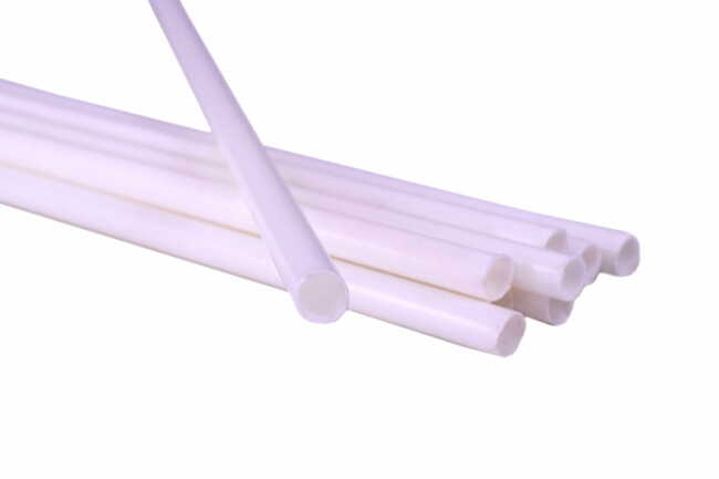 Ultimakes Dowel sticks Pack of 10 with dowel 2 pcs cap Size - 8mm * 300mm (12in)