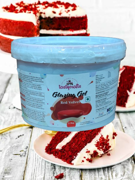 Tastycrafts Red velvet Glazing Gel 2.5 kg