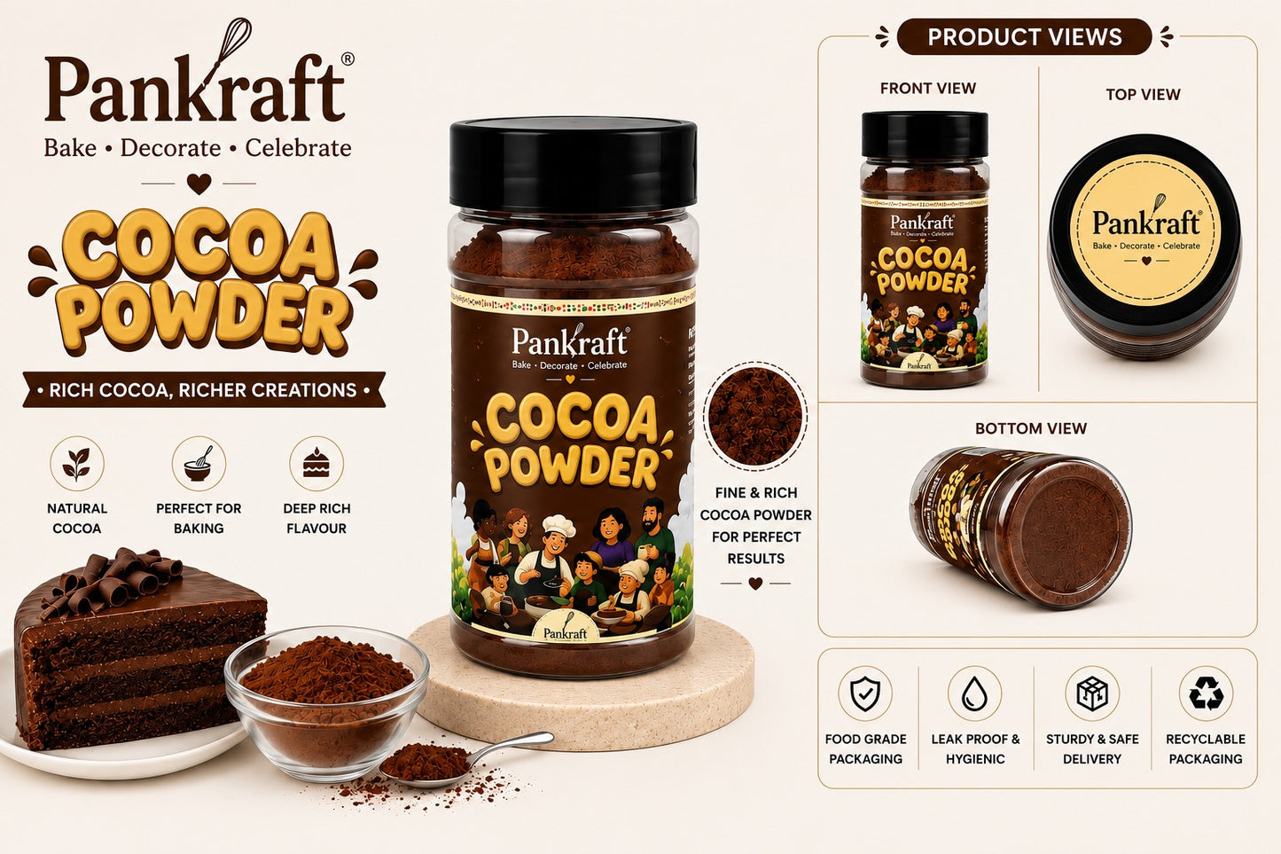 Pankraft Cocoa Powder 100gm