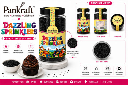 Pankraft Black Vermicelli Dazzling Sprinkler 500gm