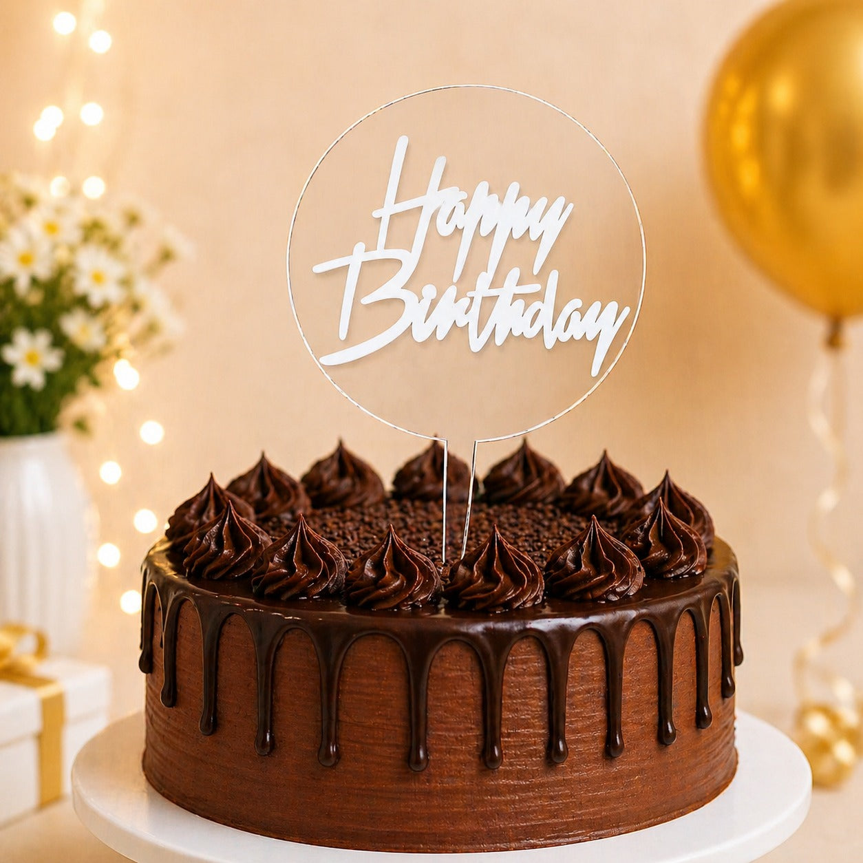 Happy Birthday topper