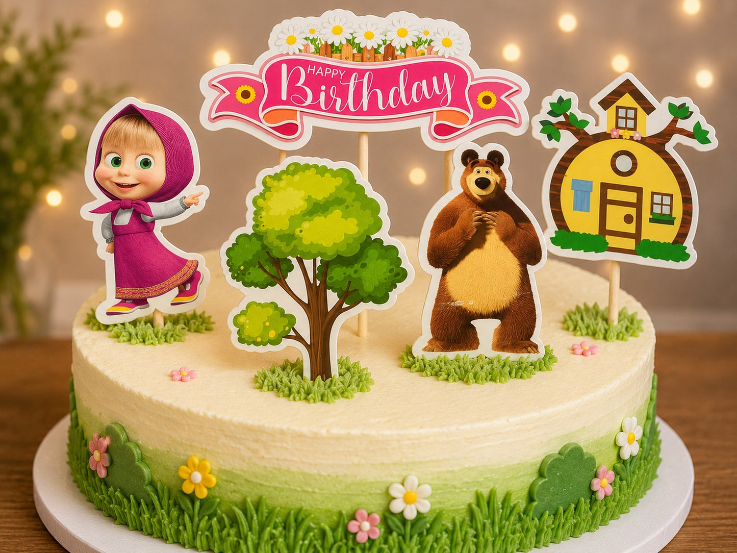 Masha and  Bear Theme Topper
