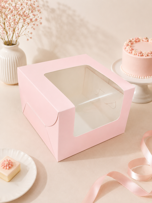 Window Cake Box 8x8x5 inch