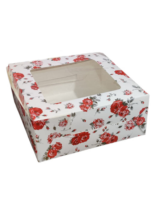 3 Pound Window Cake Box size - 12x12x5 inch