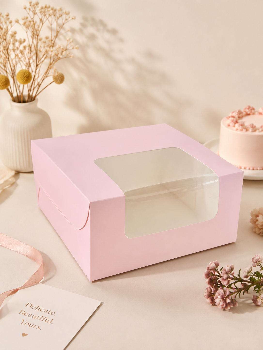 2 pound window cake box 10x10x5 Pack Of 10