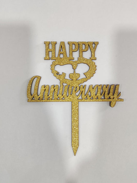 Happy anniversary topper