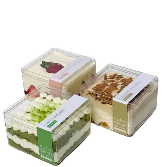 Square Acrylic tub box 200 ml Pack of 10