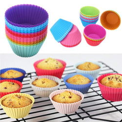 Silicone Cupcake Muffin Mould 1 Pc (Random Colour)