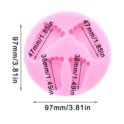 Baby Feet Shape Fondant Mould