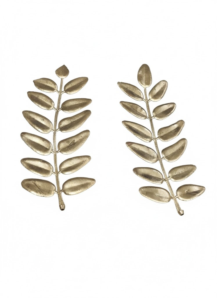 Golden Leaves Cake Topper
