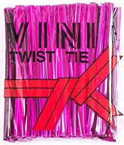 Twist tie Purple approx 150