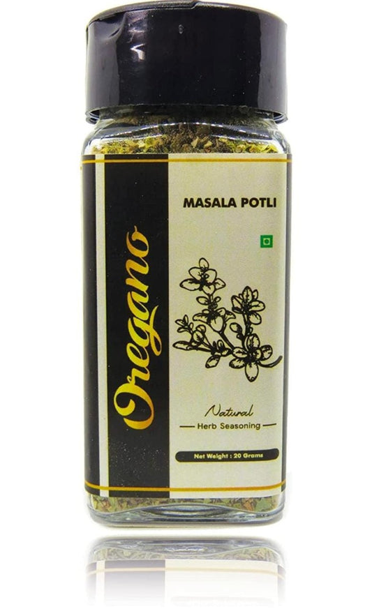 Masala Potli Dried Oregano Leaves for Cooking, Garnishing (Oregano, Sprinkle Glass Packing - 40 Grams)