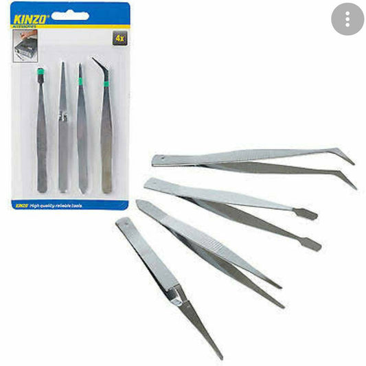 4pc tweezers set