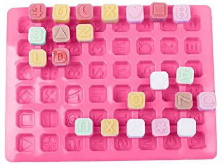 Square Alphabet Silicon Mould