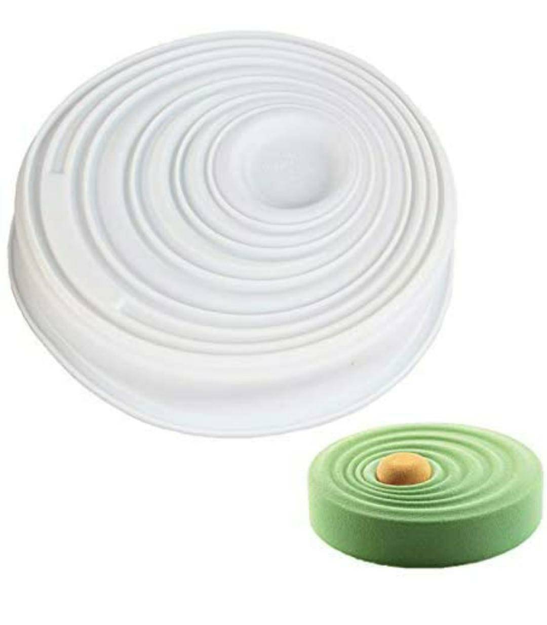 Drop Wave Shape Mousse Cake Mould, Non-stick Easy Release Spiral Tray for Baking, Dessert