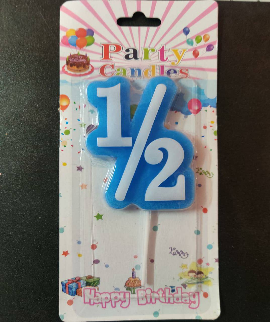 1/2 Birthday Candle