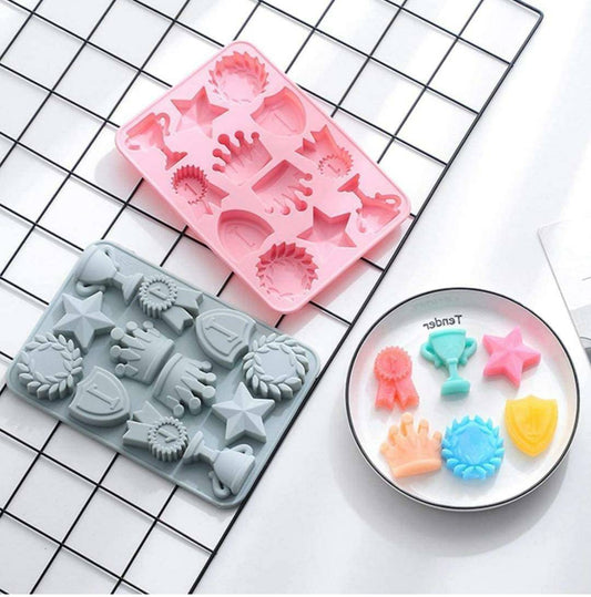 Crown Star Shape Silicon Moulds