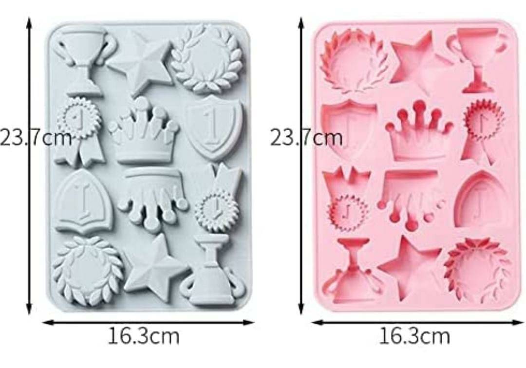 Crown Star Shape Silicon Moulds