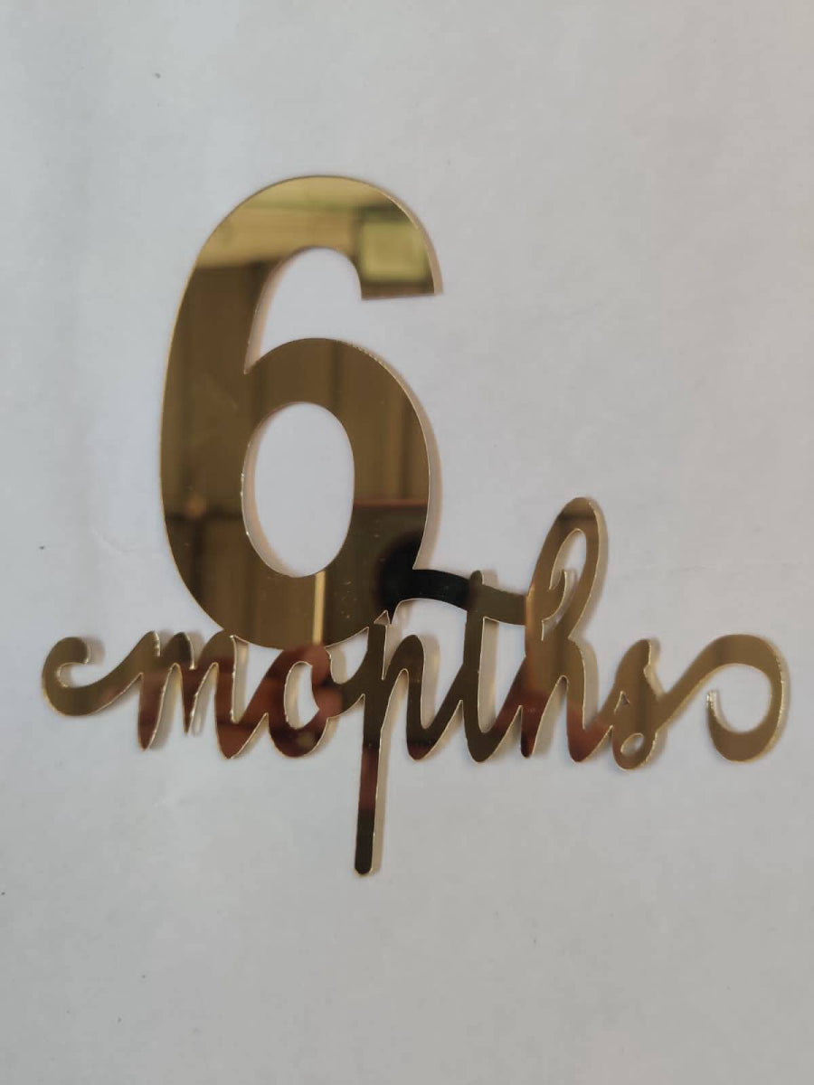 6 months Cake Topper RT00096