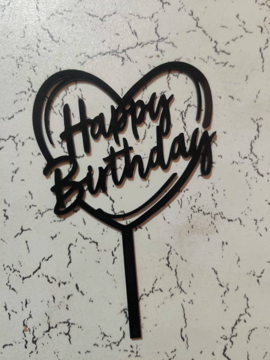 Happy Birthday  Acrylic Topper  RT00216